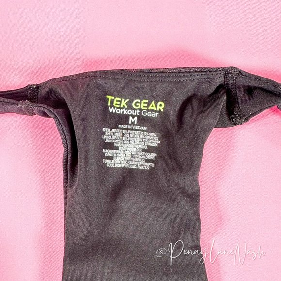 Tek Gear Zip-Front Medium-Impact Sports Bra Black - Picture 7 of 9